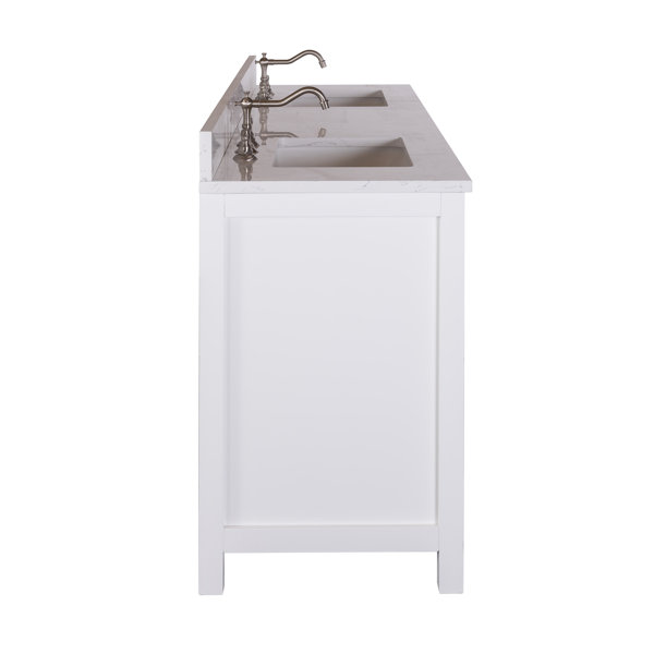 Mercury Row® Atencio 72'' Freestanding Double Bathroom Vanity with